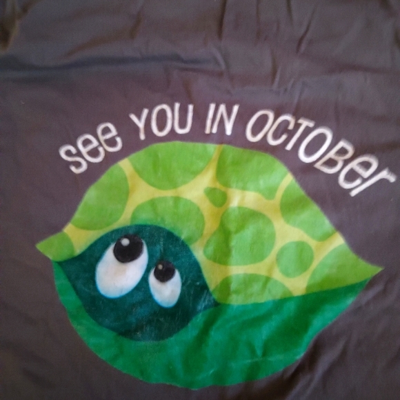 See you in October turtle maternity tee - Picture 1 of 2